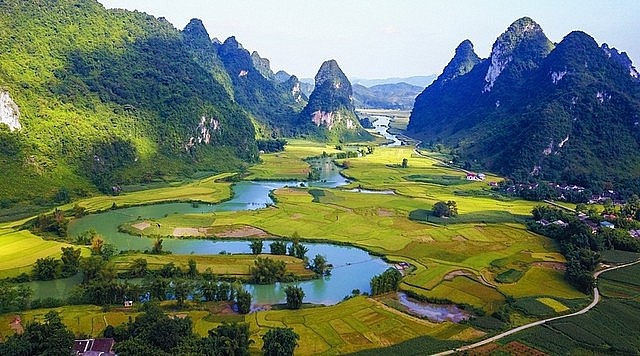 Non Nuoc Cao Bang Geopark, Cao Bang province, northern Vietnam. Photo courtesy of Voice of Viet Nam.