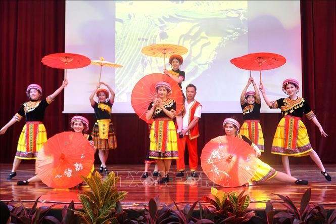 A traditional Vietnamese dance performance. (Photo: Hang Linh/VNA)