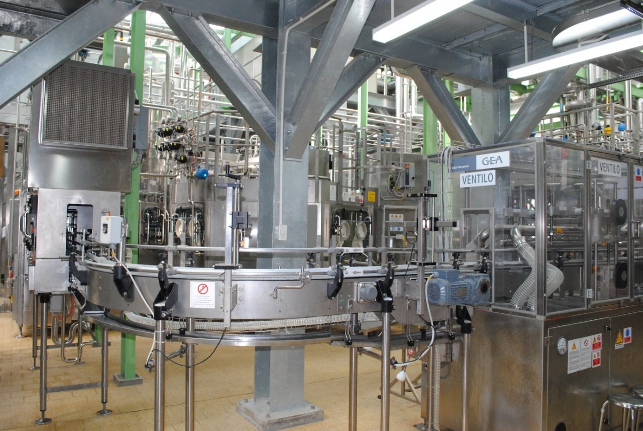 Cold aseptic filling technology line supplied and operated by GEA at Tan Hiep Phat's factories