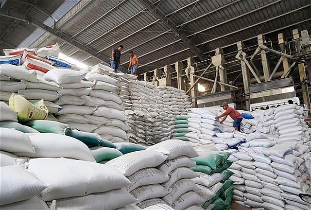 A rice export warehouse in Long An Province. Rice is a key export commodity from Vietnam to this market. (Photo: VNA)