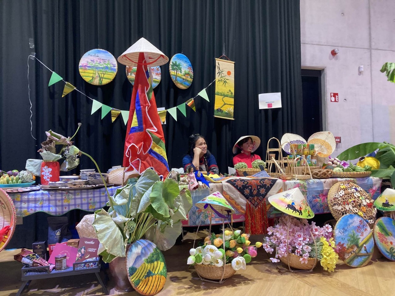 Vietnamese booth at the festival. (Photo: Vietnam Business Association in Belgium)