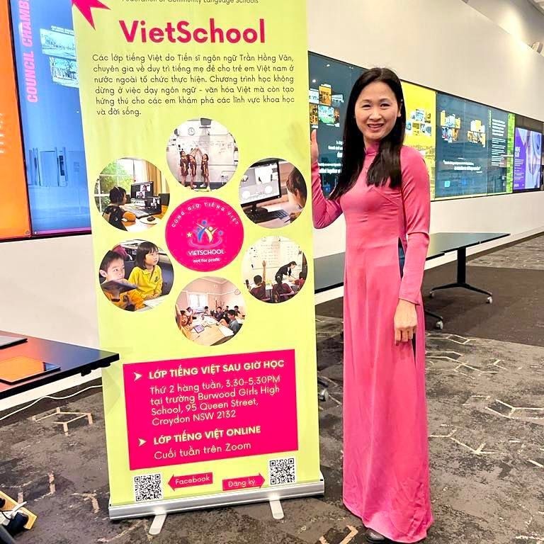 Dr. Tran Hong Van is the founder of VietSchool, an organization dedicated to promoting the preservation of the Vietnamese language and culture. (Photo: Tran Hong Van)