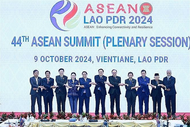 Delegates at the 44th ASEAN Summit in Laos (Photo: VNA)