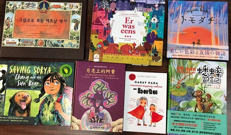 Vietnamese children's books at the Asian Children's Book Fair.