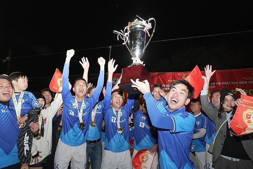 FC T-Connect Binh Dinh claims the championship title. (Photo: VNA)