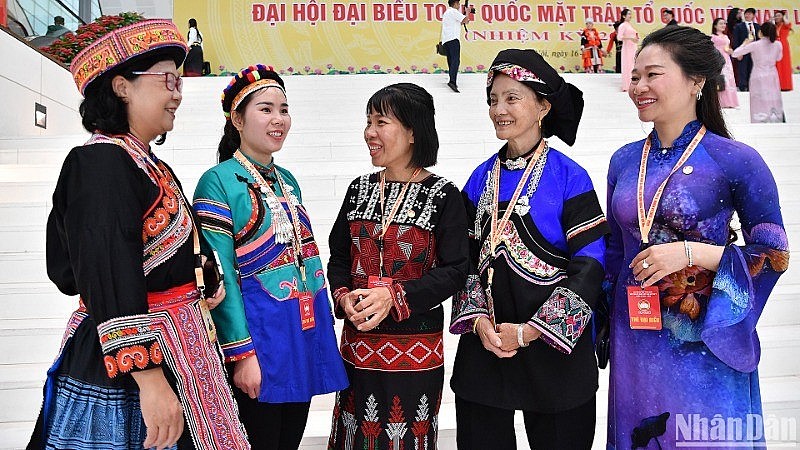 Delegates attending the 10th National Congress of the Vietnam Fatherland Front. Photo: Duy Linh