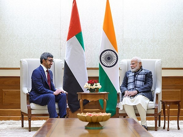 Prime minister Modi with United Arab Emirates Deputy Prime Minister and Foreign Minister Sheikh Abdullah bin Zayed Al Nahyan | Image: X/@narendramodi