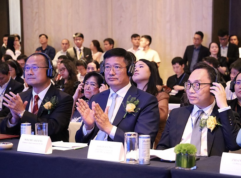 Representatives of Chinese businesses at the investment and trade forum between Ho Chi Minh City and China’s Guangdong-Hong Kong-Macao Greater Bay Area (GBA) on December 17. (Photo: VNA)