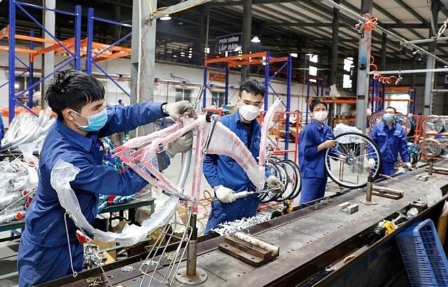 Bike production at Thong Nhat Company Limited (Photo: VNA)