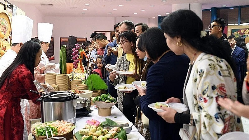 Vietnamese dishes introduced at the Vietnamese Day in Saudi Arabia 2024 (Photo: nhandan.vn)