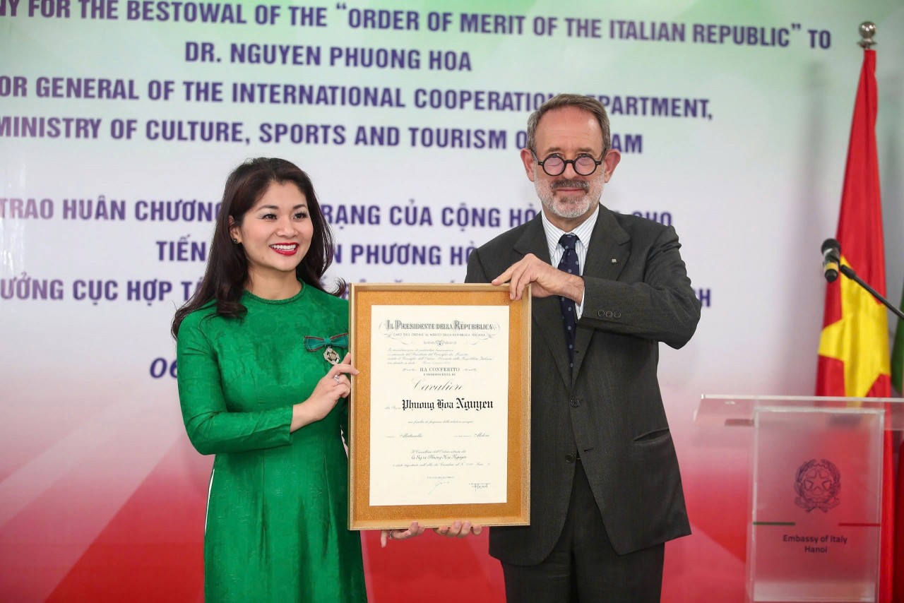 Vietnamese Cultural Official Receives Italy’s Prestigious Order of Merit