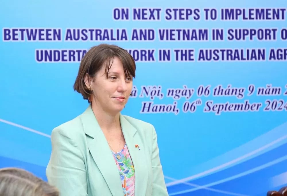 Charge d'Affaires of the Australian Embassy in Vietnam Renee DesChamps. (Photo: DB)