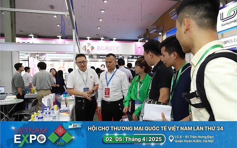 he 34th Vietnam International Trade Fair (Vietnam Expo 2025) is scheduled to take place in Hanoi from April 2 to 5. (Photo: VNA)