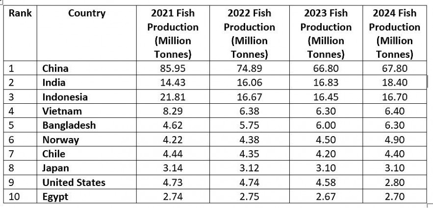 India Becomes World's 2nd Largest Fish Producer