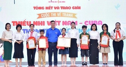 "Vietnamese - Cuban Children, Deep Friendship" Painting Contest Announces Winners