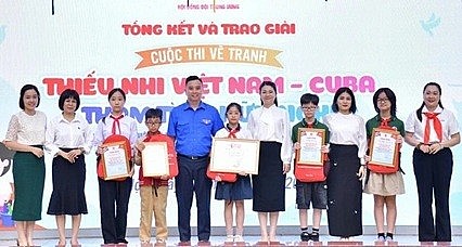 "Vietnamese - Cuban Children, Deep Friendship" Painting Contest Announces Winners