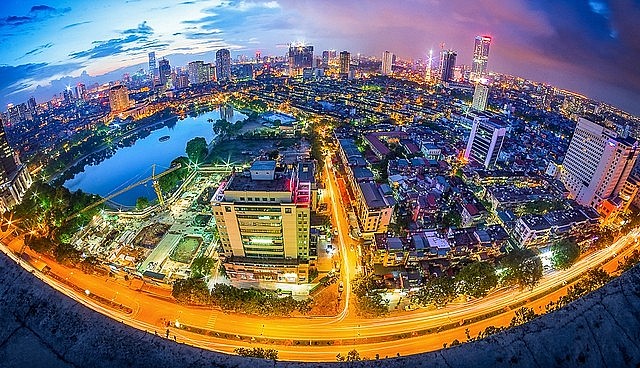 The capital city of Hanoi.