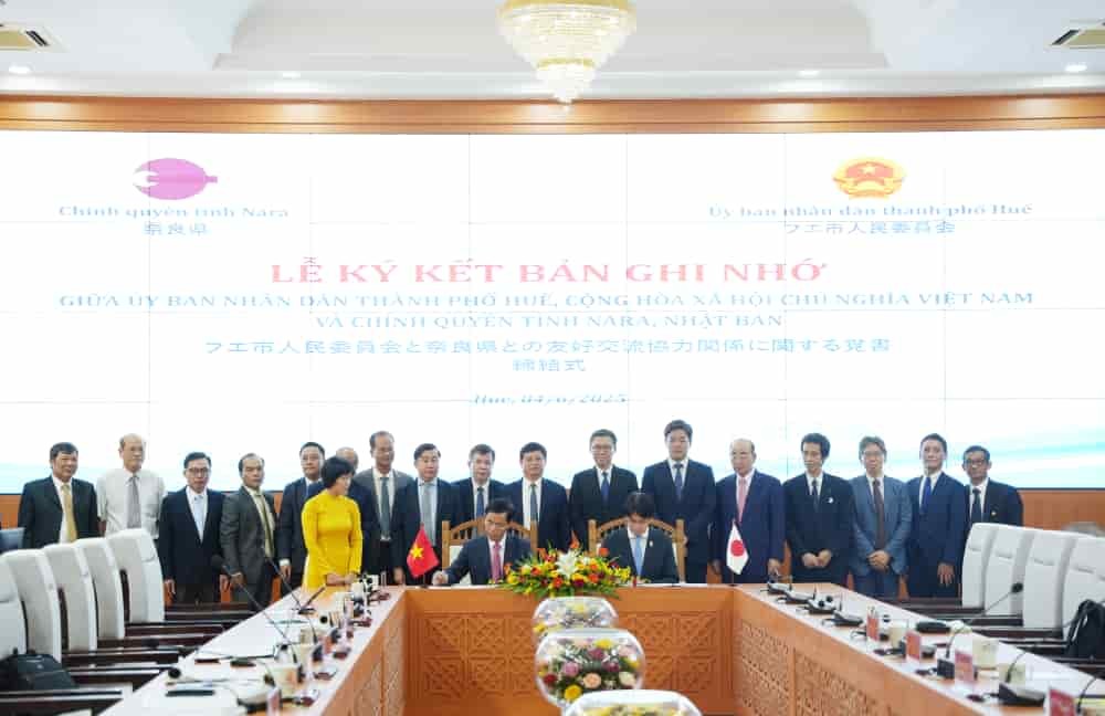 Hue, Nara Prefecture (Japan) Cooperate to Promote Cultural Heritage Values