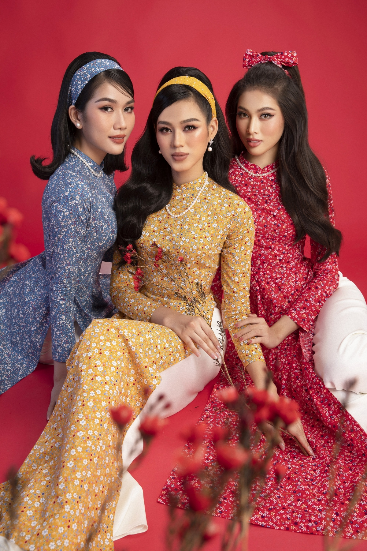 Top 3 Miss Vietnam 2020 show off beauty in Tet photoshoots