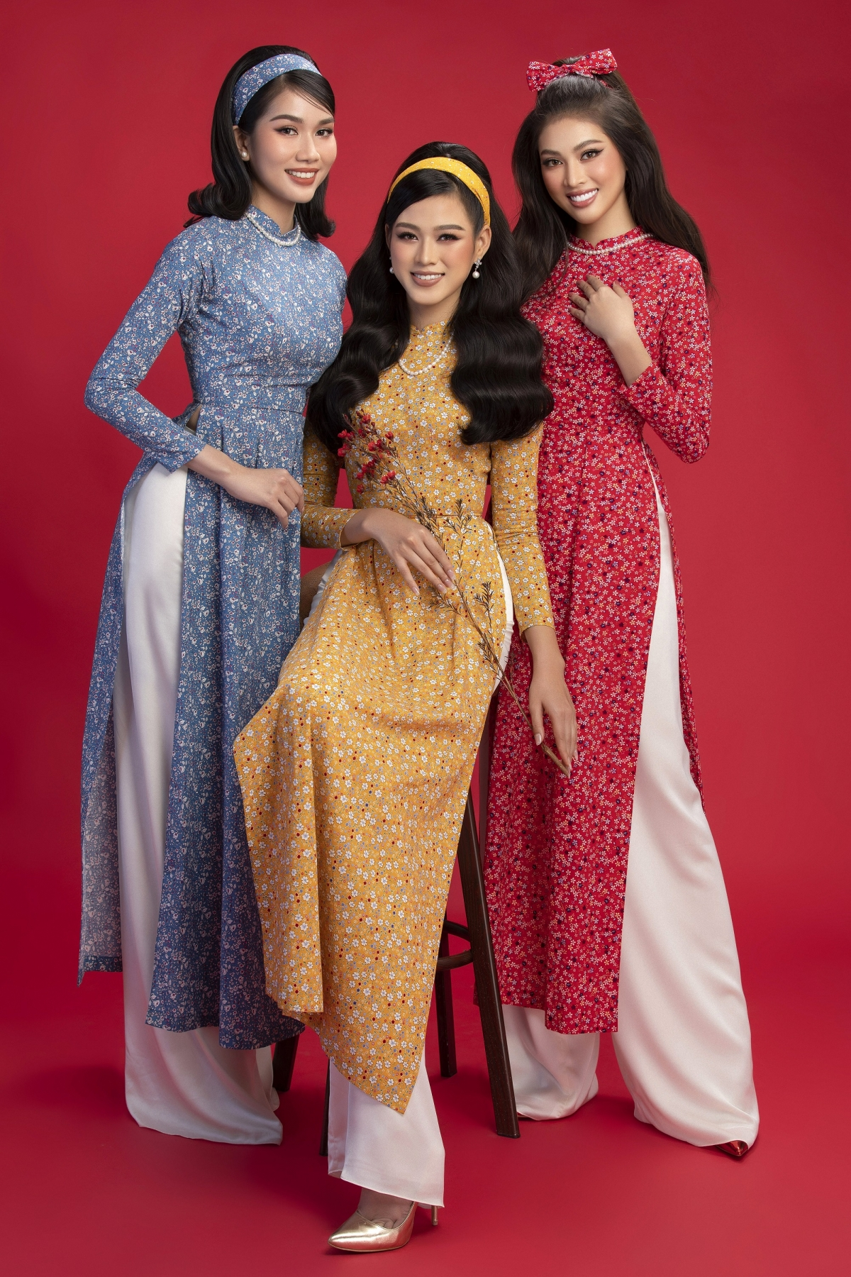 Top 3 Miss Vietnam 2020 show off beauty in Tet photoshoots