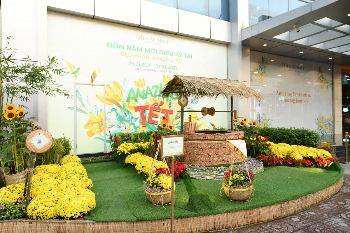 Vietnamese rural villages replicated at Menas Mall Saigon Airport