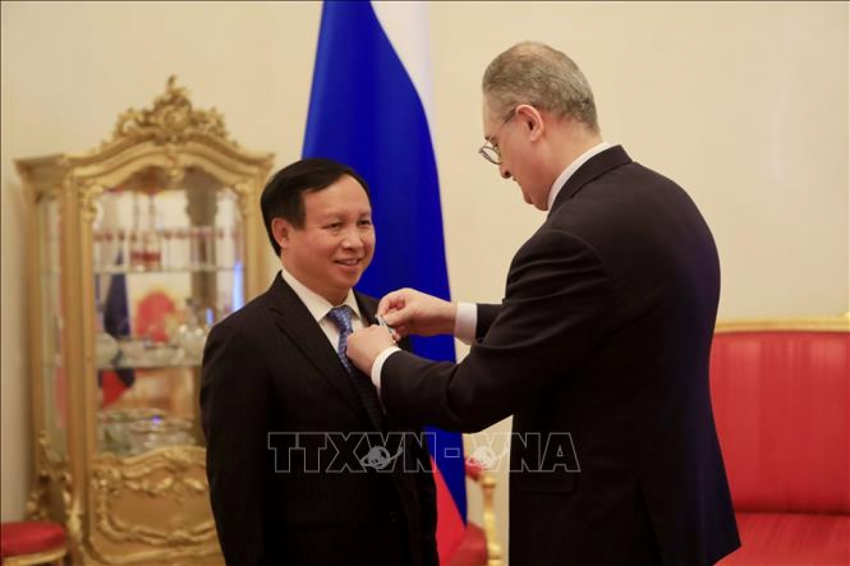 Vietnamese Ambassador to Russia honored with Friendship Order for fostering Vietnam-Russia ties