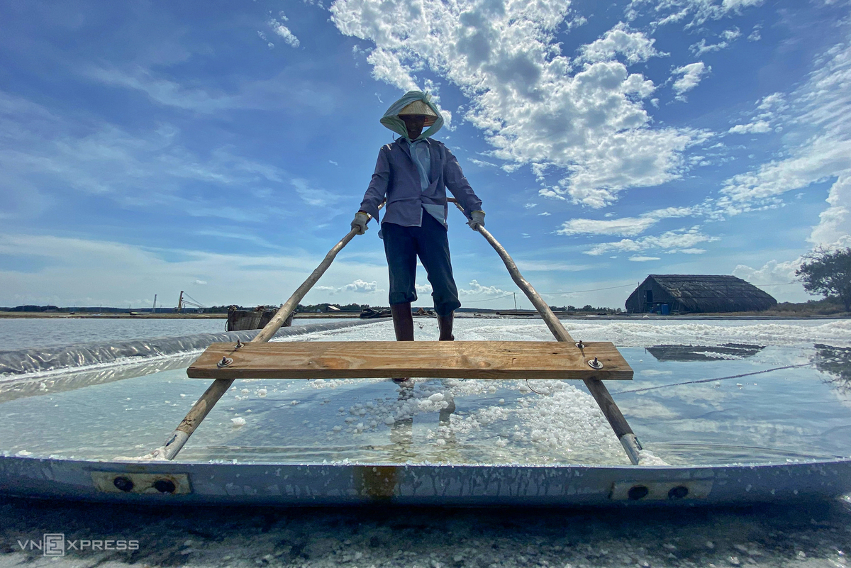 HCMC’s island commune overwhelmed in bustling ambiance in salt-harvesting season