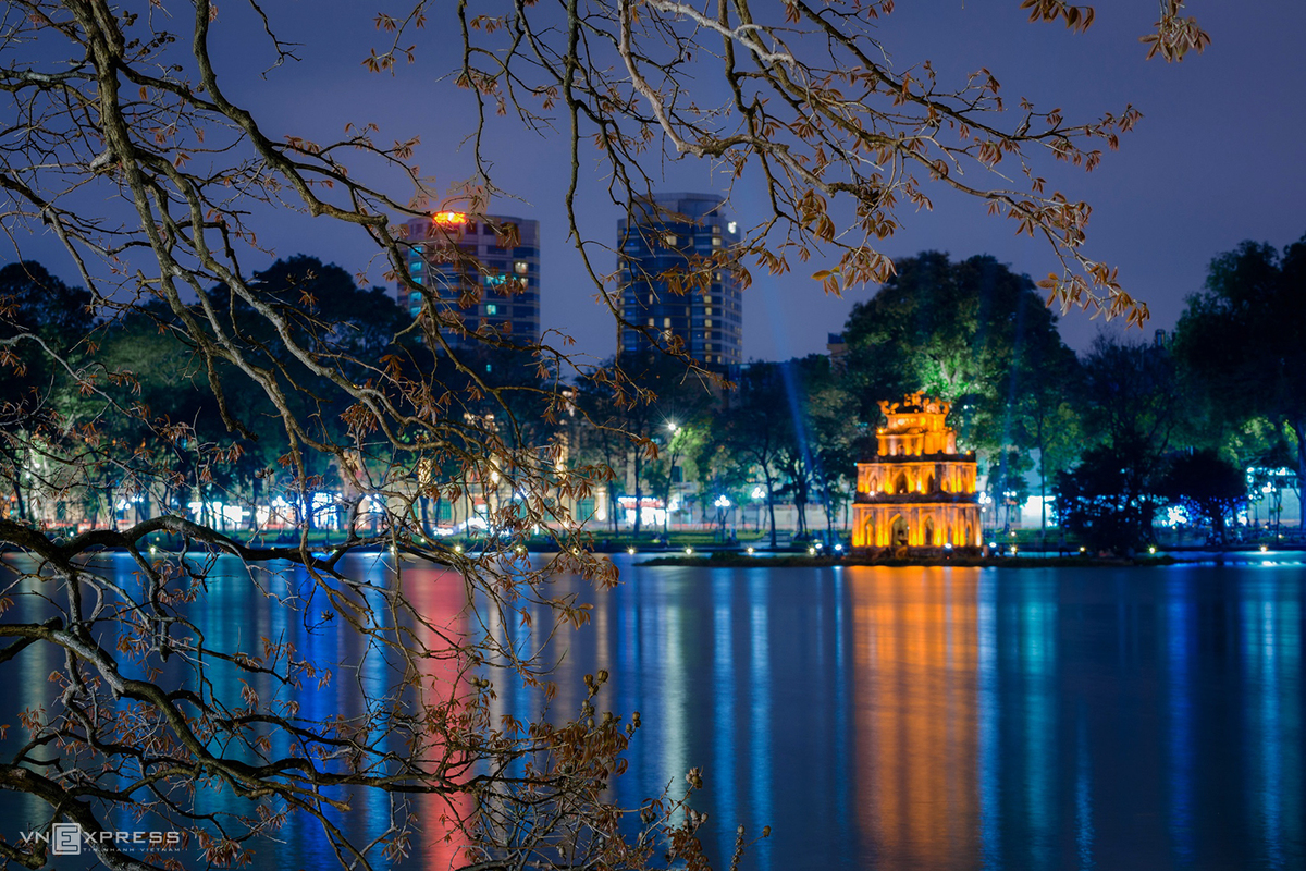 Vietnam’s capital city boasts a resplendent beauty at night