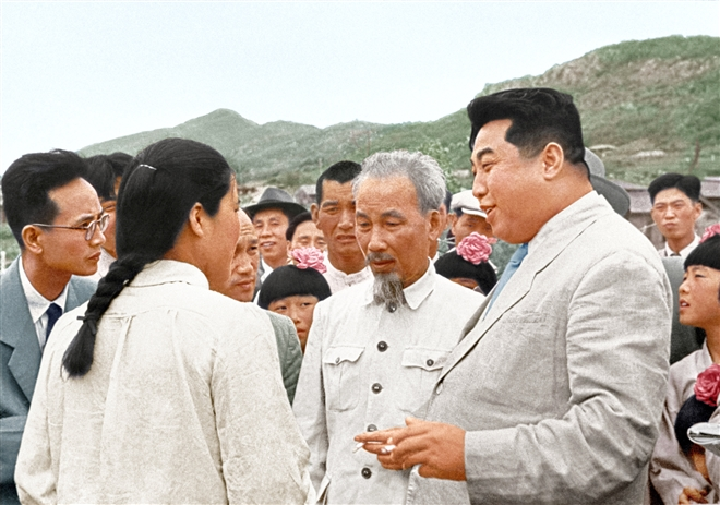 Rare photos of President Ho Chi Minh and DPRK President Kim Il-sung