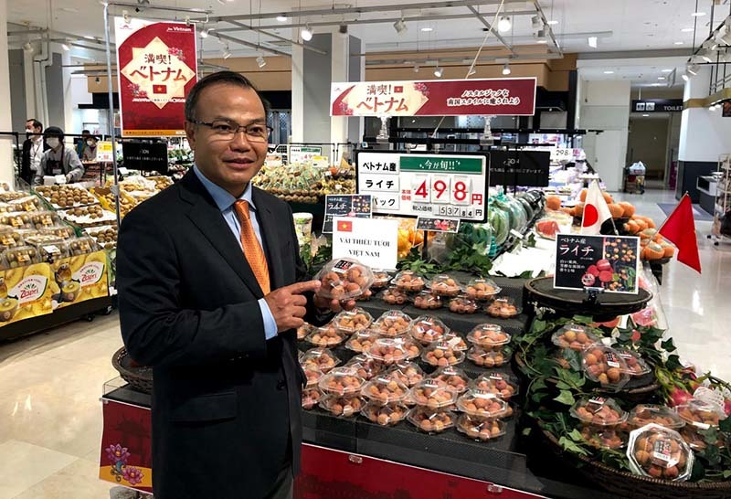 Vietnamese lychees hit shelves at supermarkets in Japan
