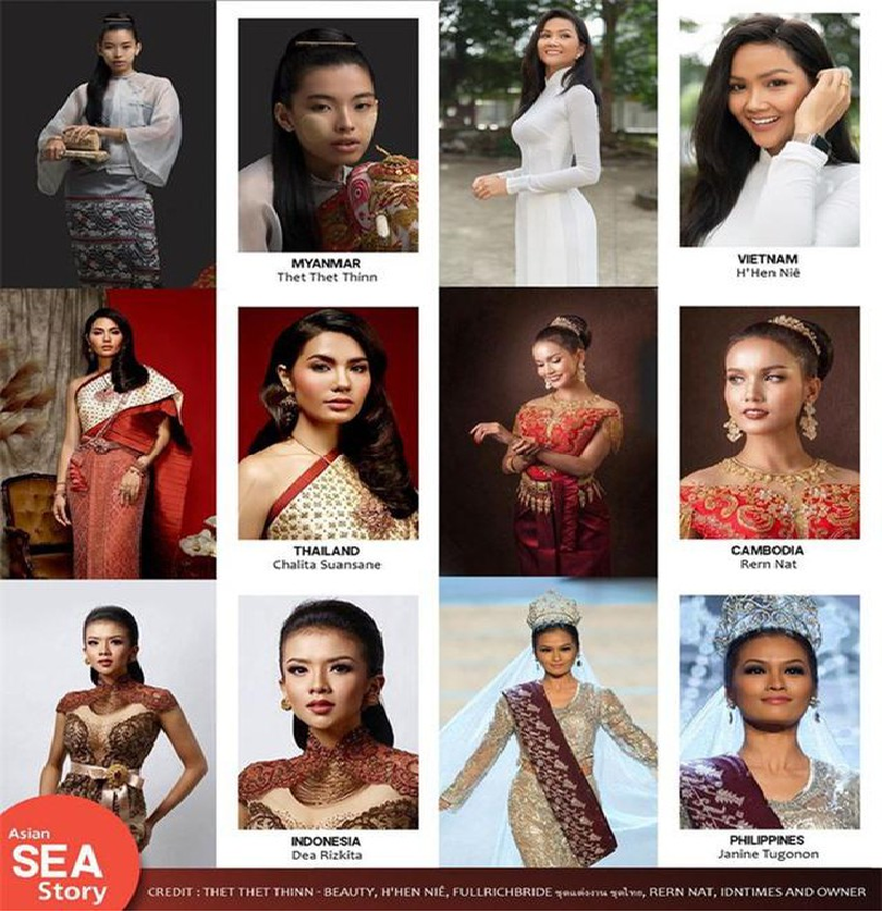 hhen nie listed among top 20 most beauties in national costumes in southeast asia