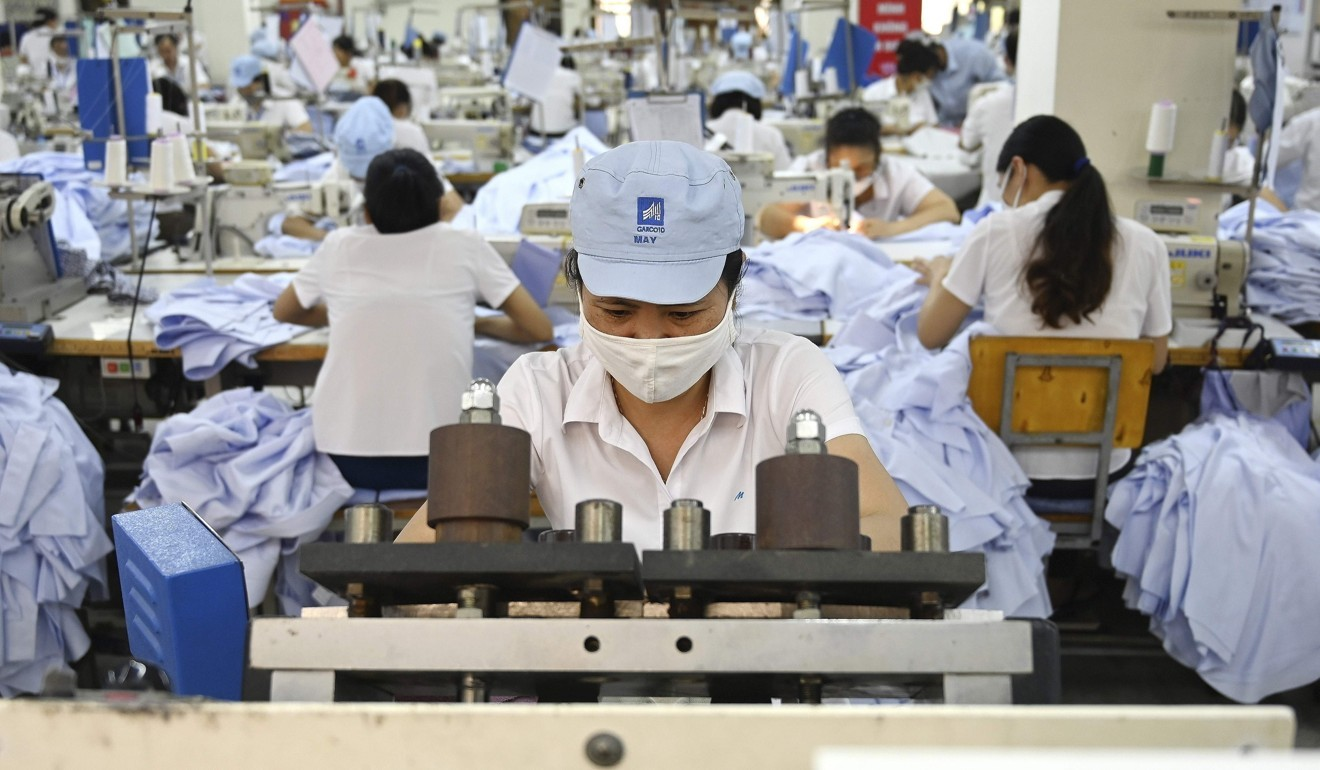 A garment factory in Hanoi 