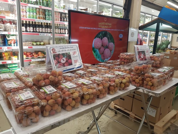 First Vietnamese lychee batch with traceability stamp sold in France