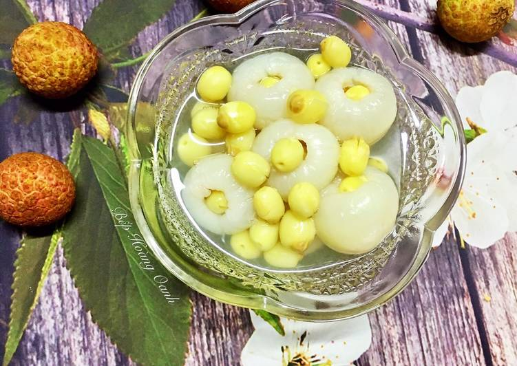 lychee and lotus seed sweet soup best dish to cool down on summer days video