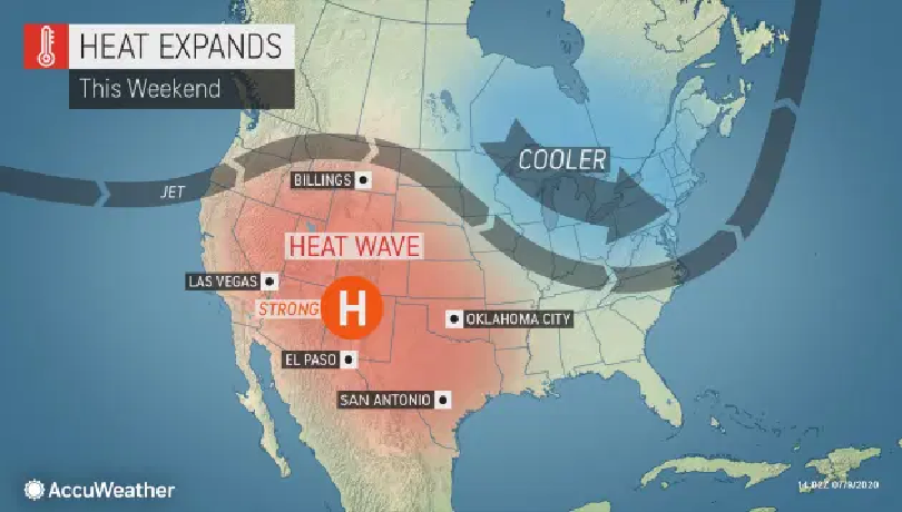 us and canada weather forecast today july 11 rare heatwave this weekend