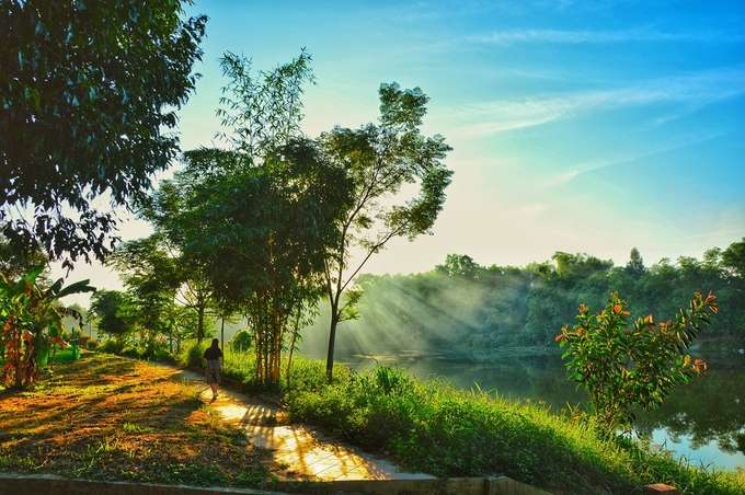 A glimpse of tranquil ancient village in central Vietnam