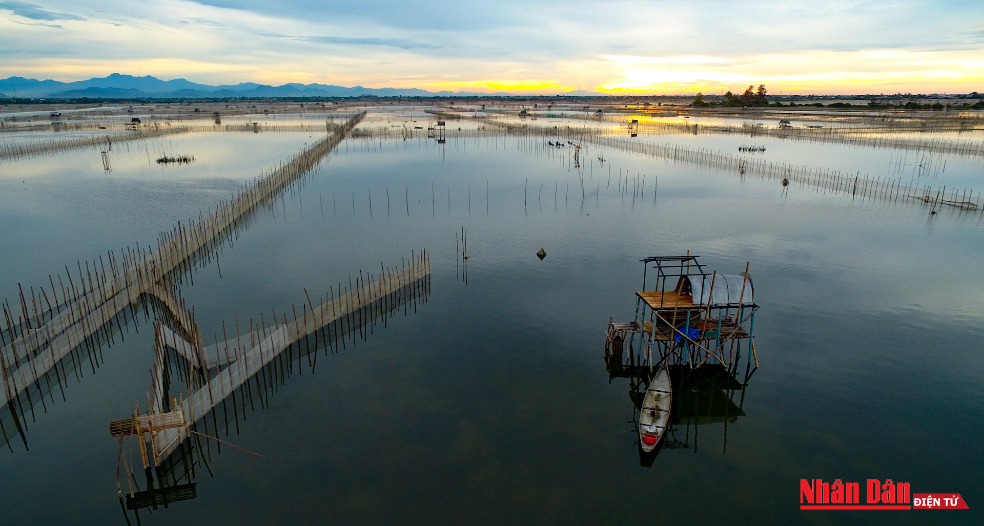 glamorous sunset at tam giang lagoon central vietnam