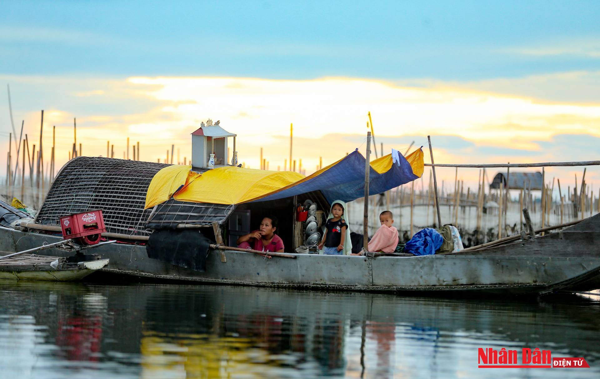 glamorous sunset at tam giang lagoon central vietnam