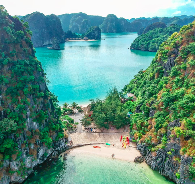 uncharted island with one shoal two coastlines in northern vietnam