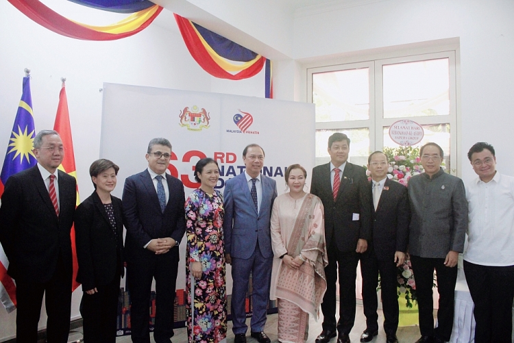 Ambassadors attended the 63rd anniversary of Malaysia's National Day in Hanoi