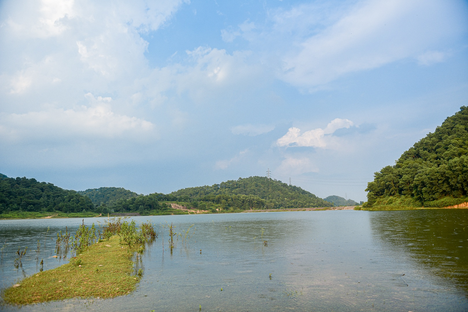 at chom nui lake breathe in the sense of tranquility