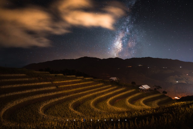 Mu Cang Chai, an ideal place to admire milky way