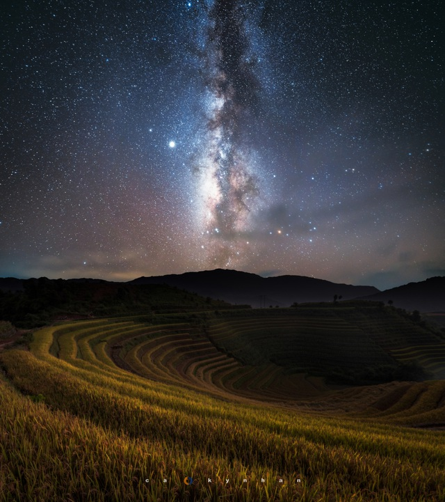 mu cang chai an ideal place to admire milky way