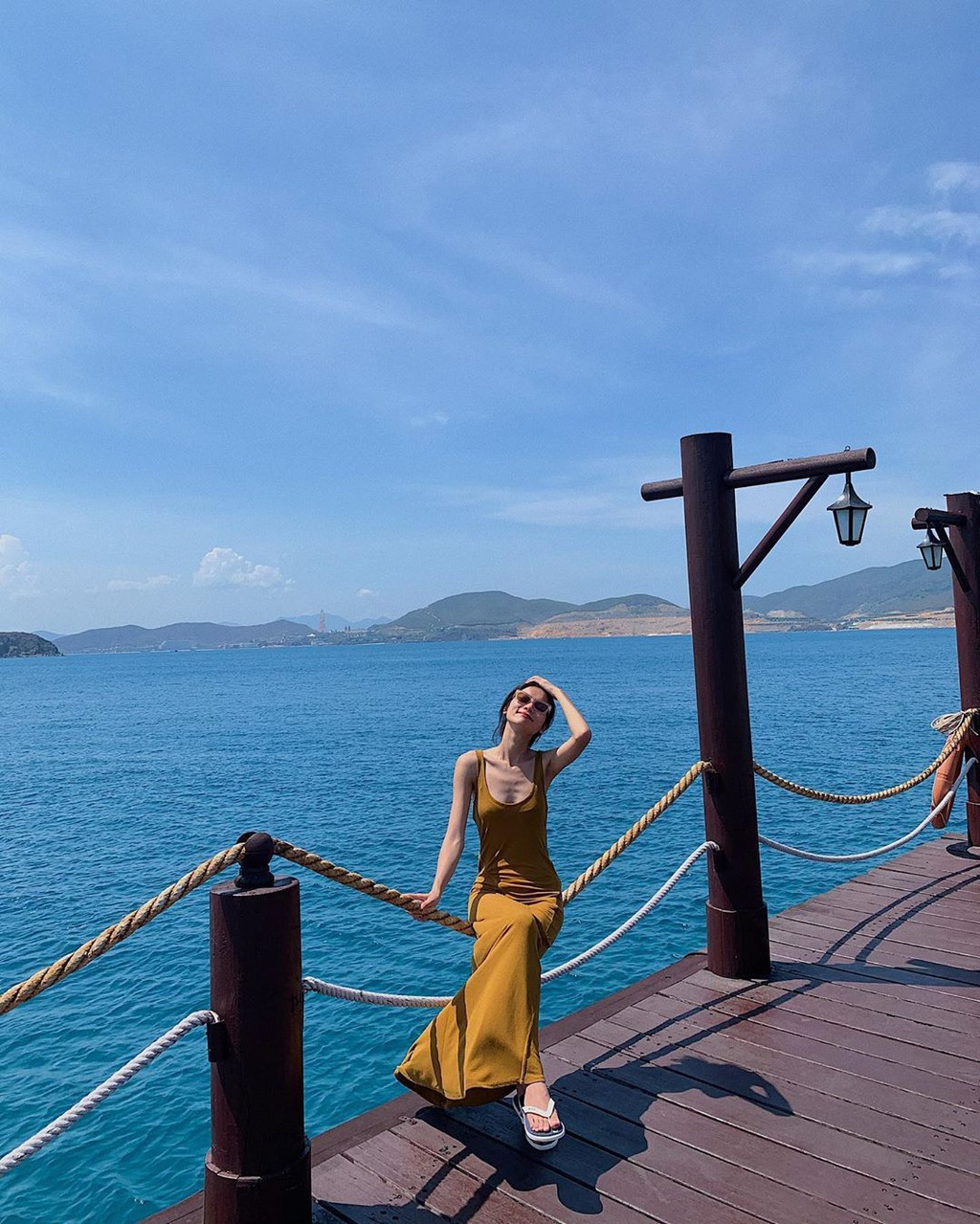 Alluring wooden bridges amidst blue sea in Vietnam's famous tourism hub