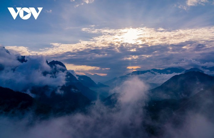 Glorious sunset in Vietnam’s mountainous regions