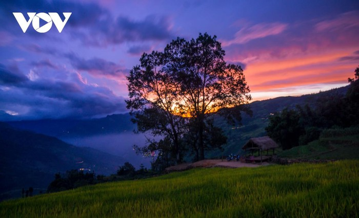 Glorious sunset in Vietnam’s mountainous regions