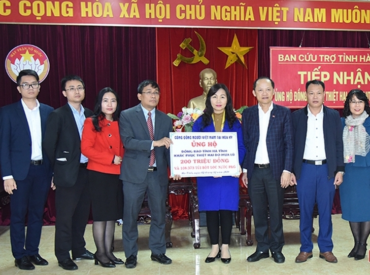 vietnamese community in us donates for flood victims in ha tinh