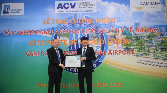 cam ranh international airport granted airport health accreditation