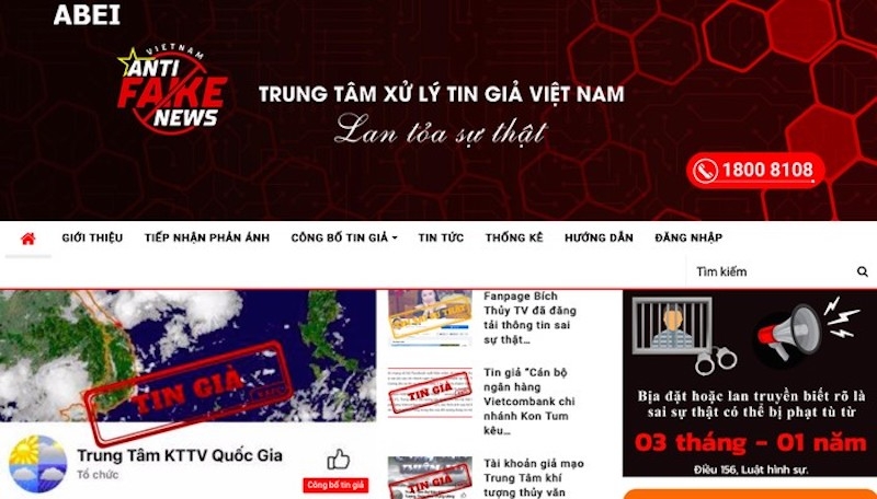 vietnam launches anti fake news center for the first time