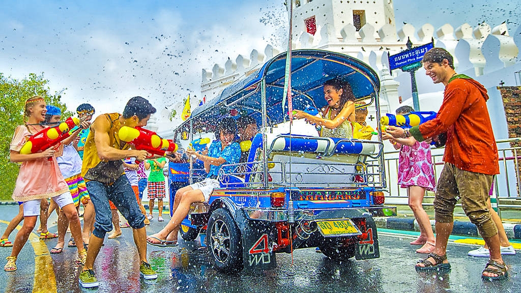 worlds largest water fight festival in thailand tamed due to coronavirus